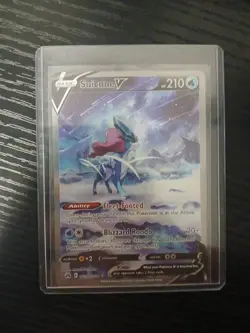 POKEMON SUICUNE V GG38/GG70 CROWN ZENITH GALARIAN GALLERY ULTRA RARE HOLO - Image 2