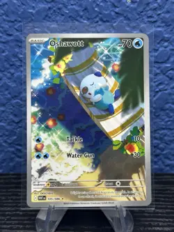 Pokemon TCG - S&V - White Flare - Oshawott 105/086 - Illustration Rare - NM - Image 1