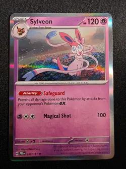 Sylveon 040/131 Prismatic Evolutions Rare Holo Near Mint - Image 1
