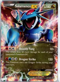 Salamence EX XY170 Holo Promo XY Promo Pokemon Heavily Played - Image 1