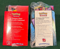 NEW Pokemon TCG Pikachu Celebrations & Eevee Treasure Chest Lunchbox Tin Lot (2) - Image 5