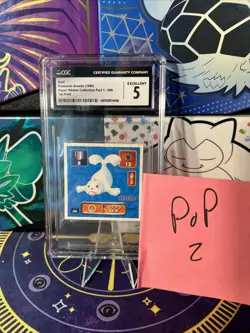 1996 Pokemon Amada Hyper Sticker Collection Part 1 Seel 1st PRINT CGC 5 *POP2* - Image 1