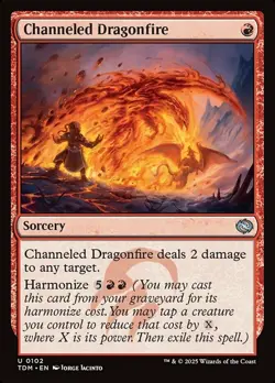 x1 Channeled Dragonfire - Tarkir: Dragonstorm - NM - MTG - Image 1