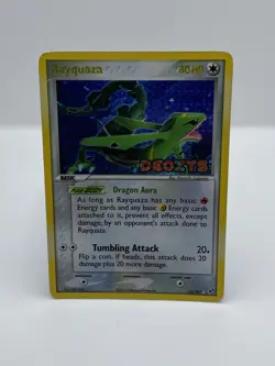 Pokemon Rayquaza EX Deoxys 22/107 Reverse Holo Rare Stamped HP/DAMAGE - Image 1