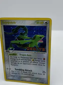 Pokemon Rayquaza EX Deoxys 22/107 Reverse Holo Rare Stamped HP/DAMAGE - Image 3