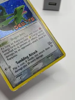 Pokemon Rayquaza EX Deoxys 22/107 Reverse Holo Rare Stamped HP/DAMAGE - Image 4