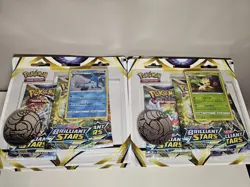 Brilliant Stars Pokemon Leafeon Glaceon 3 Pack Blister Lot of 10 - Image 2