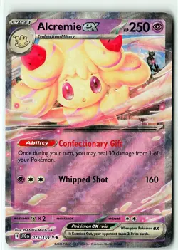 Alcremie ex 075/159 Double Rare Journey Together Pokemon Near Mint - Image 1