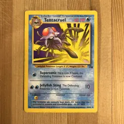 Tentacruel 44/62 Pokemon Non Holo 1999 Base Fossil MP - Image 1