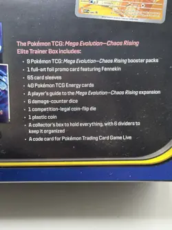 Pokemon TCG - Chaos Rising ETB - Elite Trainer Box🔥BRAND NEW & SEALED ✅ - Image 3