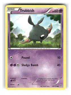 Trubbish 64/135 Common Plasma Storm Pokemon Lightly Played - Image 1