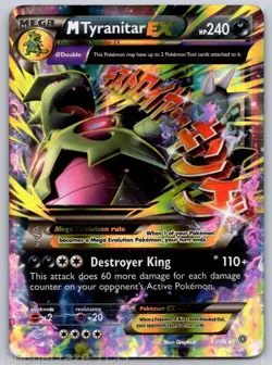 M Tyranitar EX 43/98 Holo EX Rare Ancient Origins Pokemon DMG - Image 1