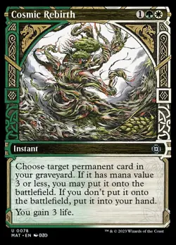 x1 Cosmic Rebirth - Showcase - March of the Machines: The Aftermath - NM - MTG - Image 1