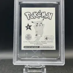 Ash & Pikachu S2 Prism Merlin Graded PSA 9 Pokemon Sticker - Image 5