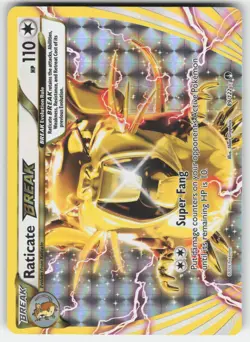 Raticate BREAK 89/122 Rare BREAK BREAKpoint Pokemon LP - Image 1