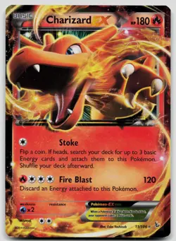 Charizard EX 11/106 Flashfire Pokemon HP - Image 1