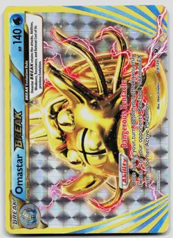 Omastar BREAK 19/124 Fates Collide Pokemon DMG - Image 1