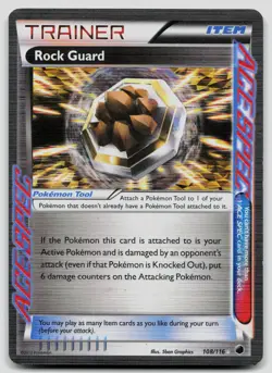 Rock Guard 108/116 Plasma Freeze Holo Pokemon MP - Image 1