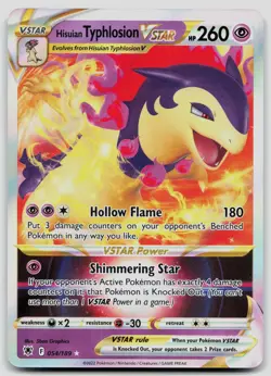 Hisuian Typhlosion VSTAR 054/189 Astral Radiance Pokemon NM - Image 1