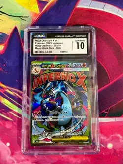 Mega Charizard X ex 223/193 Dream Japanese CGC Graded 10 Pokemon TCG - Image 1