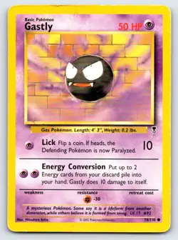 Gastly 76/110 Common Legendary Collection Pokemon Moderately Played - Image 1