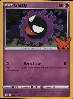 Gastly 055/198 Promo Trick or Trade BOOster Pokemon Near Mint - Image 1