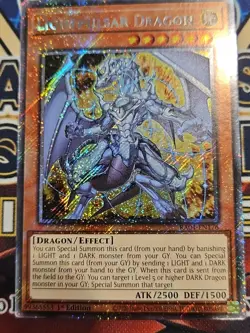 In Hand YUGIOH x1 RA04-EN176 LIGHTPULSAR DRAGON - PLATINUM SECRET RARE 1st ED - Image 1