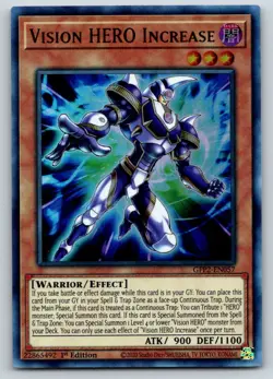 Vision HERO Increase GFP2-EN057 Ghosts From the Past Yu-Gi-Oh 1st Edition NM - Image 1