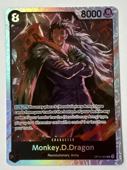Monkey.D.Dragon OP12-094 SR ONE PIECE Tcg Card Game NM BLACK - Image 1
