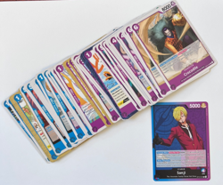 One Piece TCG Sanji Complete Deck - OP12 READY TO PLAY - C/UC No Don - NM Cards - Image 1