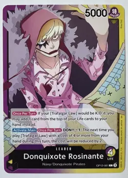One Piece CCG Donquixote Rosinante OP12-061 Leader -Legacy Of The Master Card NM - Image 1