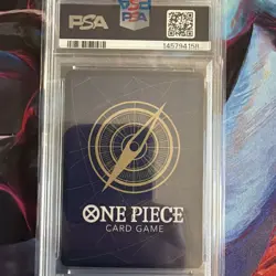 PSA 10 2025 One Piece CCG OP14 Dracule Mihawk Manga Alt Art #119 JP GEM MINT - Image 5