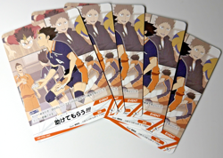 Haikyuu!! Yu Nishinoya Karasuno Event Trading Card HV-P02-083 NM 5 Card Set - Image 1