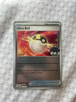 Ultra Ball 131/132 Mega Evolution NAIC 2026 STAFF Pokemon TCG Promo Card - Image 1