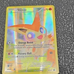 Pokemon TCG Victini XY117 XY Promo Holo Card EN HP 70 2016 Basic Nishida - Image 1