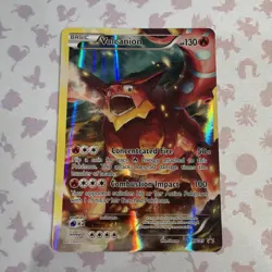 Pokemon Card - Volcanion Full Art Holo Promo (XY185) Mythical Collection 2017 OC - Image 1