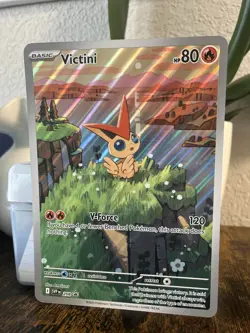 Pokemon Victini JUMBO Full Art Promo Card SVP 208: Black Bolt/White Flare NM - Image 3