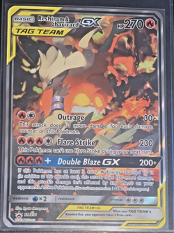 Reshiram & Charizard GX SM201 JUMBO Cards Holo LP - Image 1