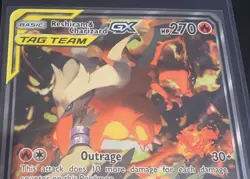 Reshiram & Charizard GX SM201 JUMBO Cards Holo LP - Image 3