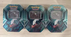 3 TIN LOT Darkrai 2024 Pokemon TCG Tin Brand New Sealed - Image 1
