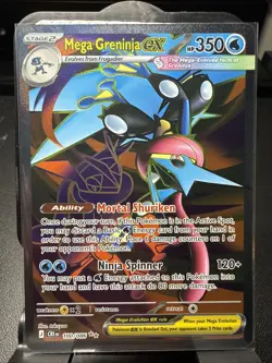 Mega Greninja ex Pokemon Chaos Rising 100/086 Full Art Ultra Rare - Image 1