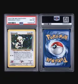 PSA 8 2001 Pokemon TCG Neo Discovery Smeargle Holo 11/75 English - Image 1