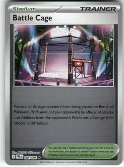Battle Cage 085/094 Uncommon Phantasmal Flames Pokemon Reverse Holo Near Mint - Image 1