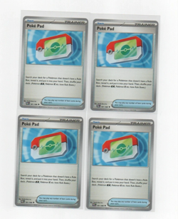 4x Poke Pad 81/88 Trainer Common Pokepad Pokemon TCG Perfect Order Playset NM - Image 1
