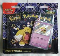 Pokemon TCG Scarlet & Violet Paldean Fates Tech Sticker Collection Greavard - Image 1