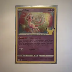 Pokemon Mew 11/25 Holo Rare Celebrations 25th Anniversary Edition - Image 1