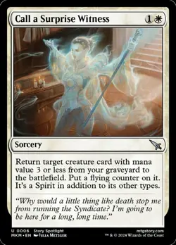 x1 Call a Surprise Witness - Murders at Karlov Manor - NM - MTG - Image 1