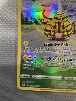 Pokemon TCG Electivire Crown Zenith: Galarian Gallery GG08/GG70 Holo Rare - Image 5