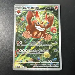 Pokemon TCG Darmanitan 098/086 SV: Black Bolt Illustration Rare Near Mint - Image 1