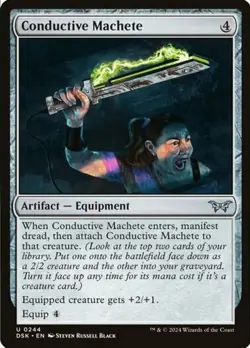 x1 Conductive Machete - Duskmourn: House of Horror - NM - MTG - Image 1